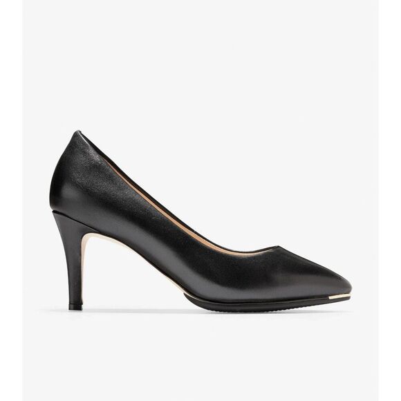 Cole Haan Grand Ambition Pump Women's US 9.5 Black Leather Stiletto Heel ZPO1321 - Picture 1 of 10